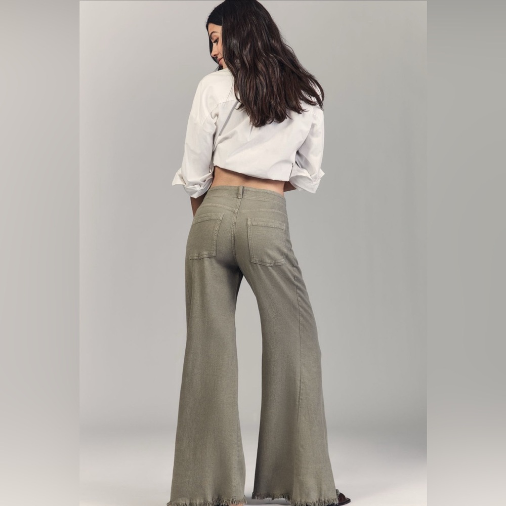 Pilcro for Anthro   Linen Women's Wide-Leg NWT